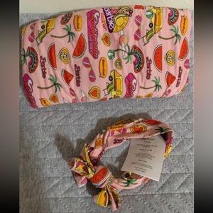 Posh Peanut Malibu Barbie Swaddle & Bow Set - Rare & Hard to find